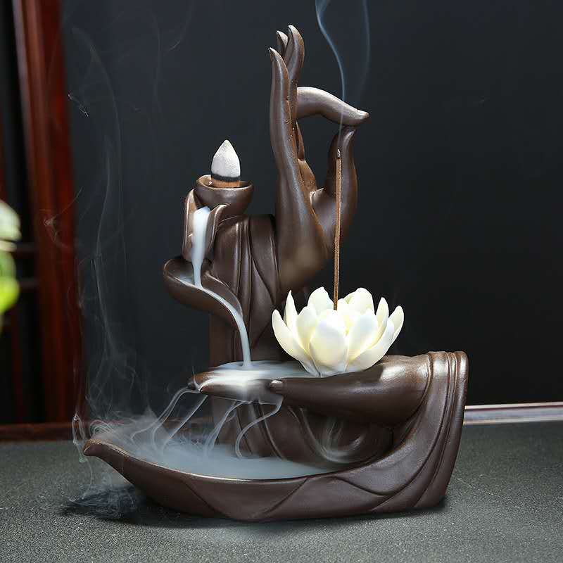 Home Fragrance Vanilla - Waterfall Incense Burner Cone Holder Unique