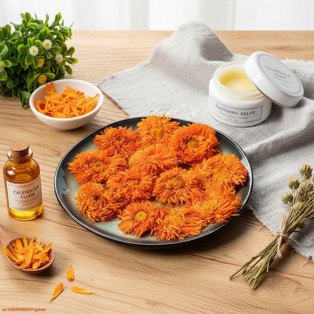 Home Fragrance Candles - Dried Calendula Petals Yellow Marigold Flower