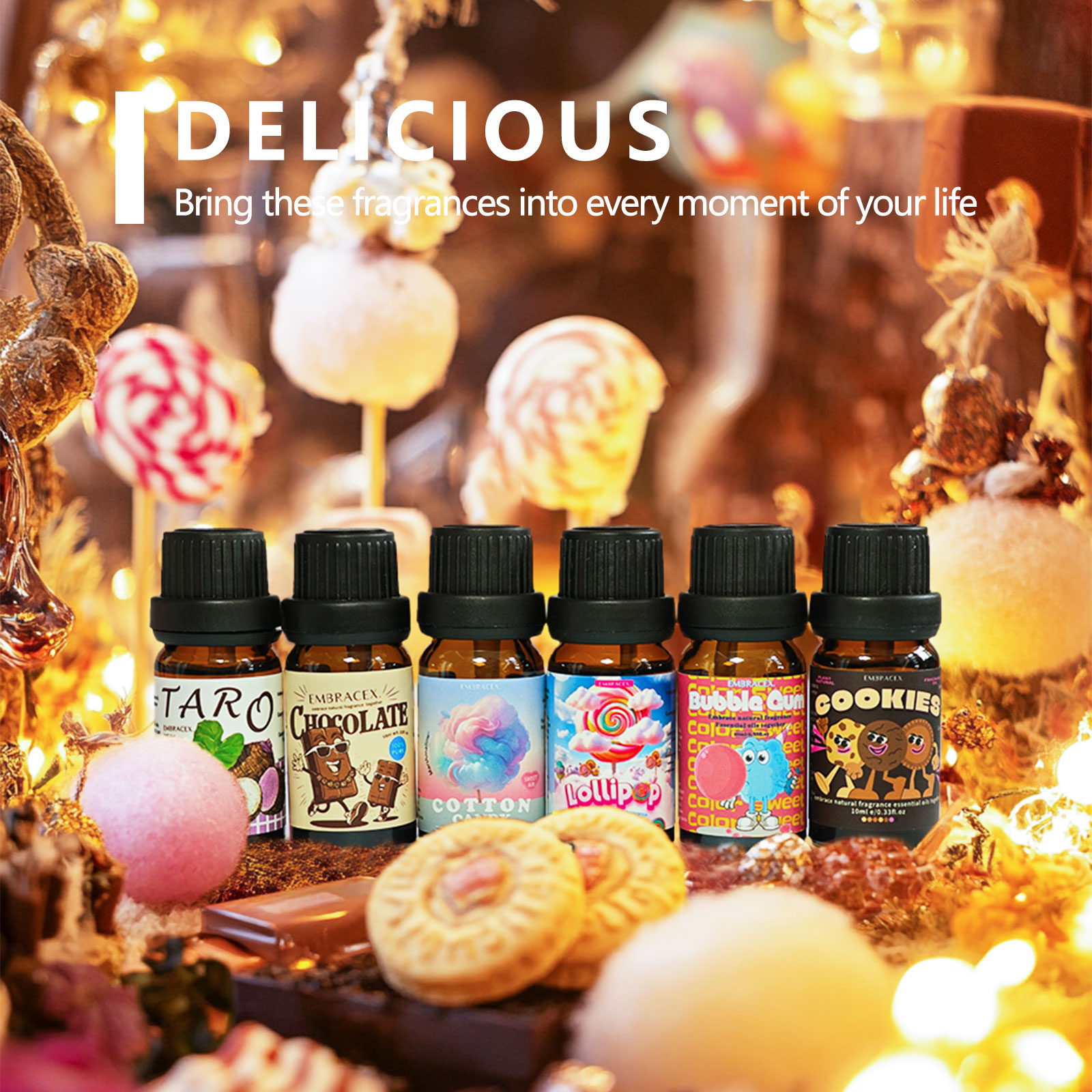 6PC/1Set Delicious Fragrance O - Home Fragrance Candles 评论和价格