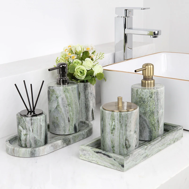 Emerald Green Natural Marble B - Reed Diffuser Set 评论和价格