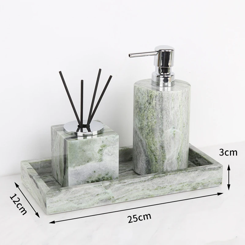 Emerald Green Natural Marble B - Reed Diffuser Set 评论和价格