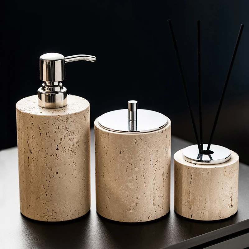 【Natural】Beige Travertine Bath - Reed Diffuser Set 评论和价格