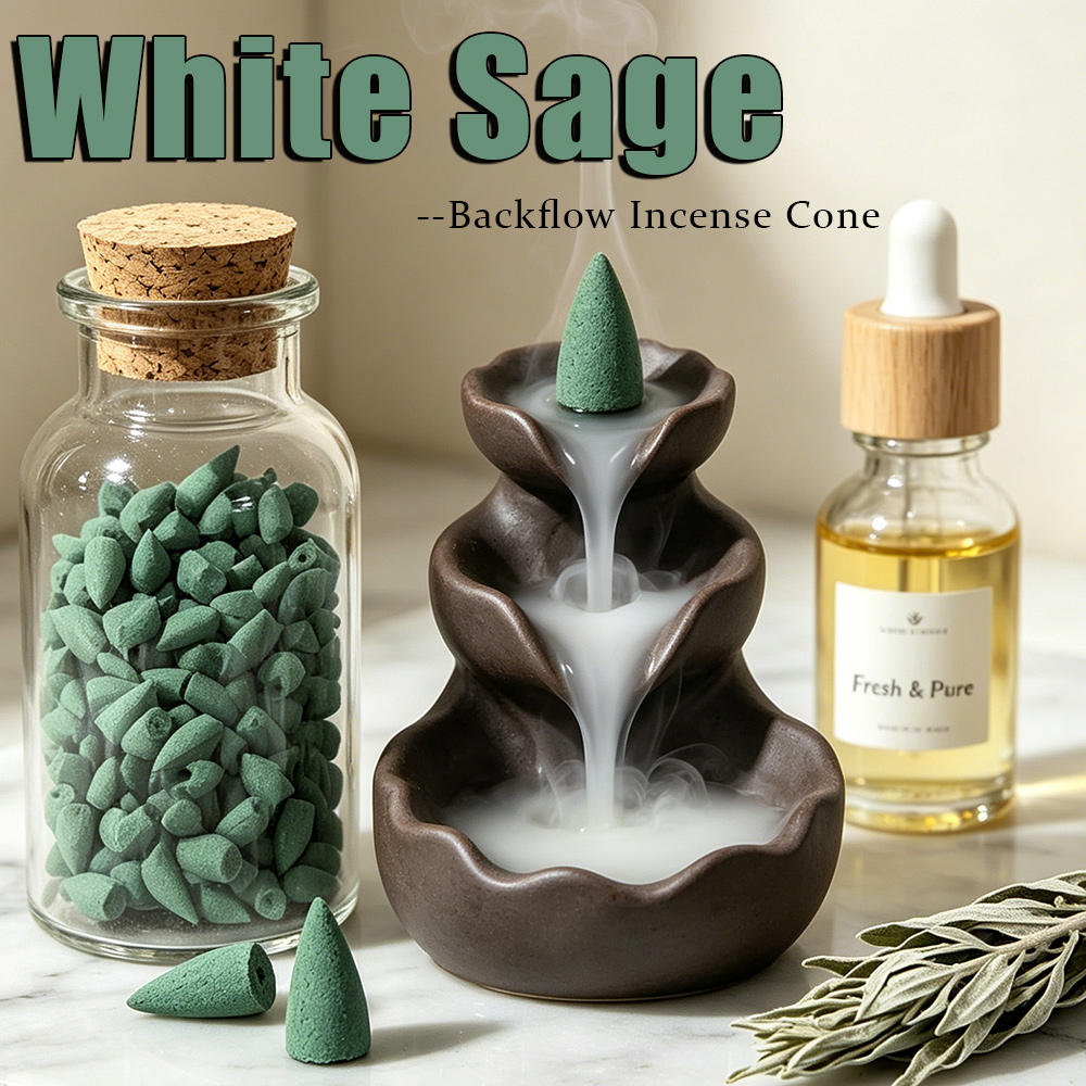 White Sage Scented Backflow In - Home Fragrance Vanilla 评论和价格