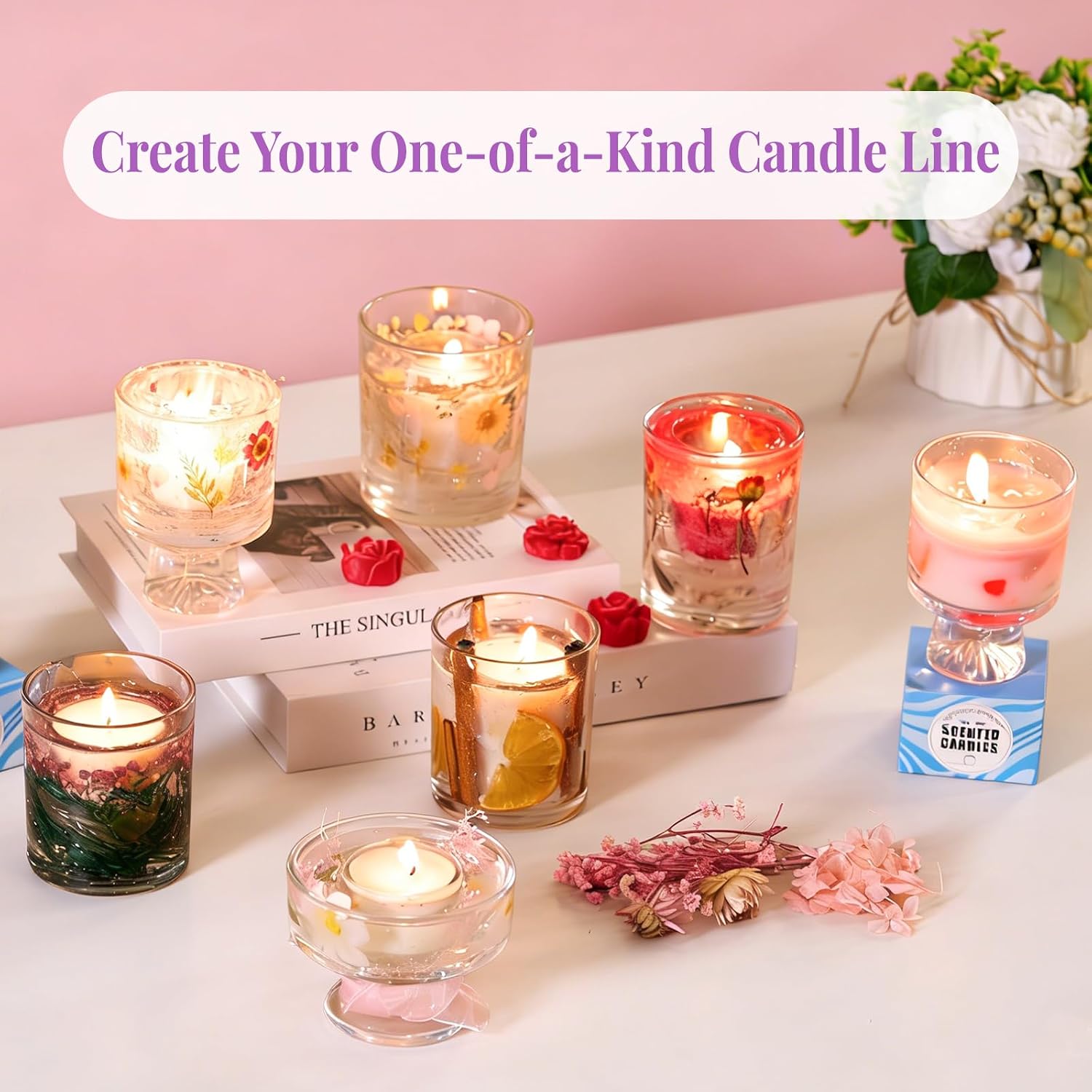 2-in-1 Soy & Jelly Wax DIY Can - Home Fragrance Candles 评论和价格