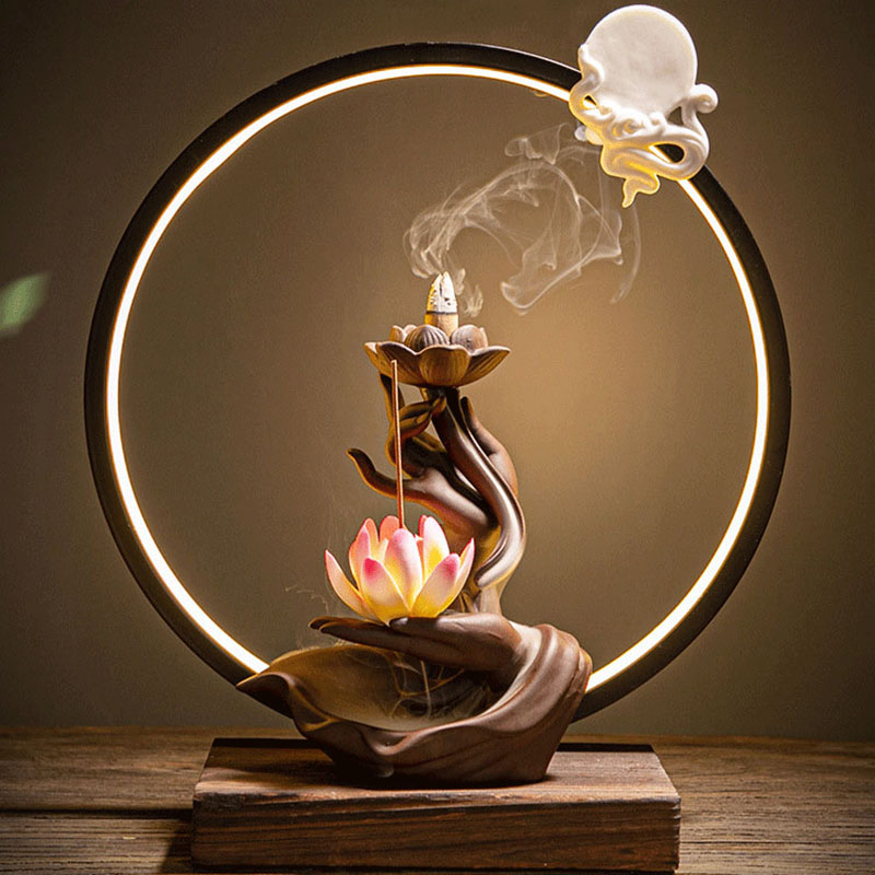 Lotus Reflux Incense Stove Bas - Home Fragrance Bergamot 评论和价格