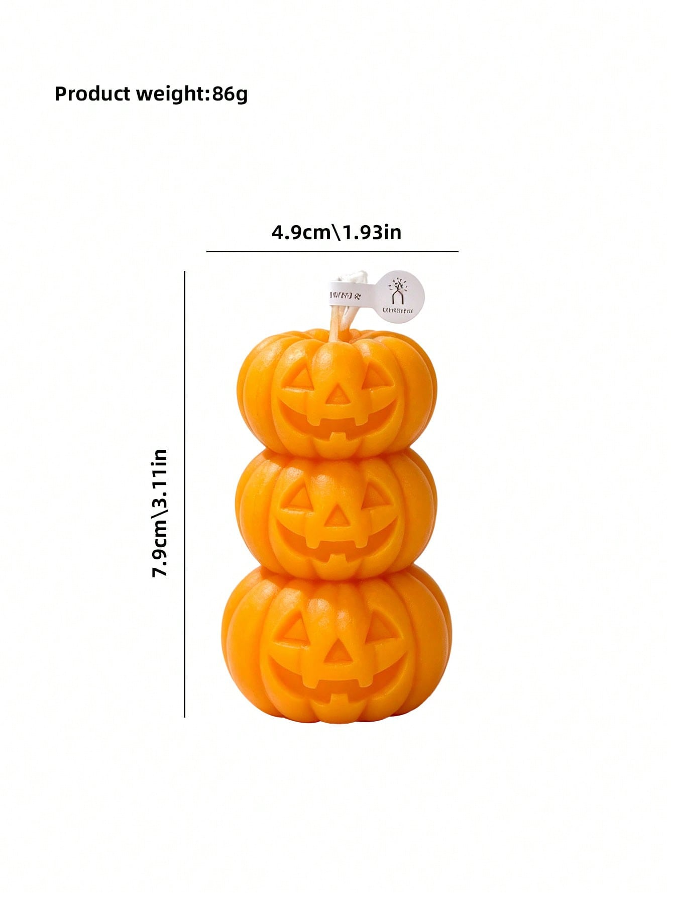 1pc Halloween 3-Layer Pumpkin  - Home Fragrance Candles 评论和价格